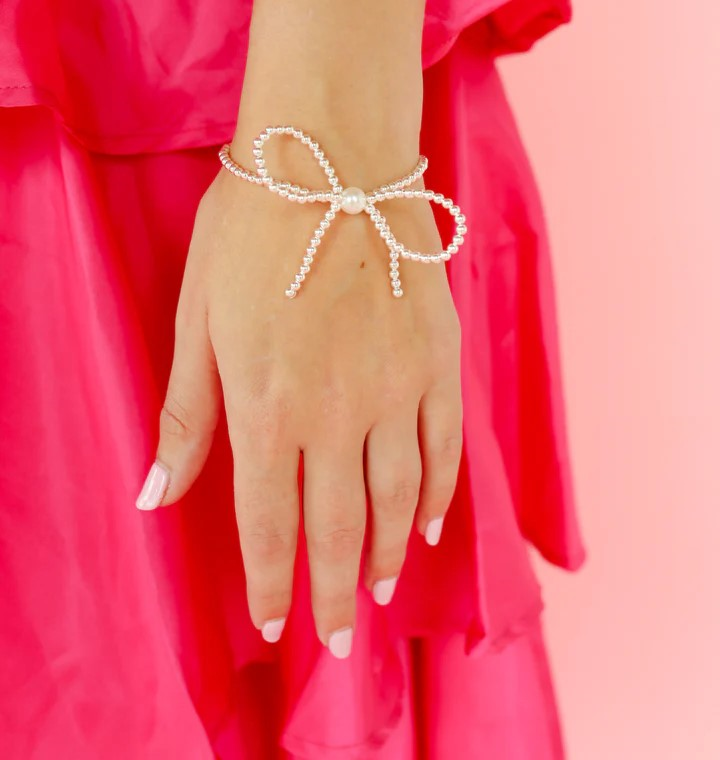 Silver Bow Bracelet
