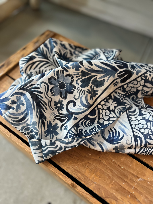 Denim Flowers Shorty