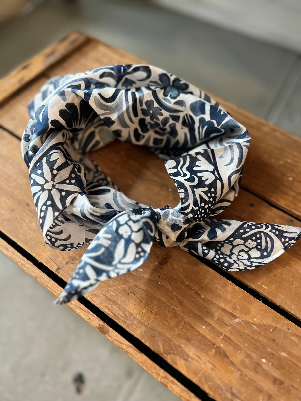Denim Flowers Shorty