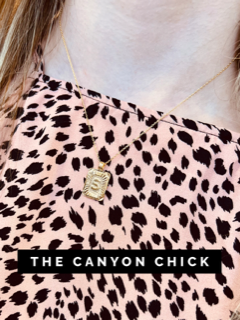 Strobe Card Initial Necklace