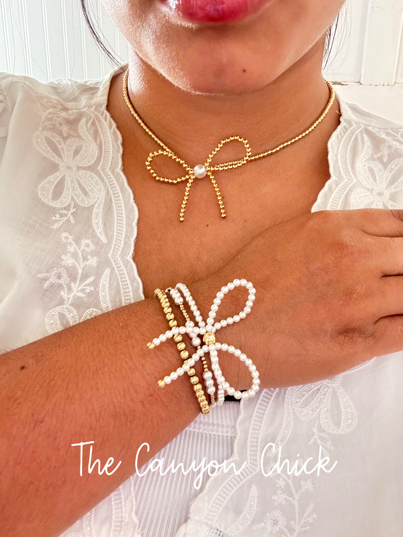 Pearl Bow Bracelet