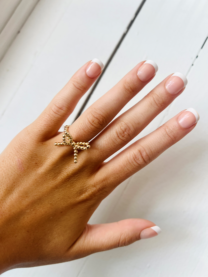 Gold Bow Ring