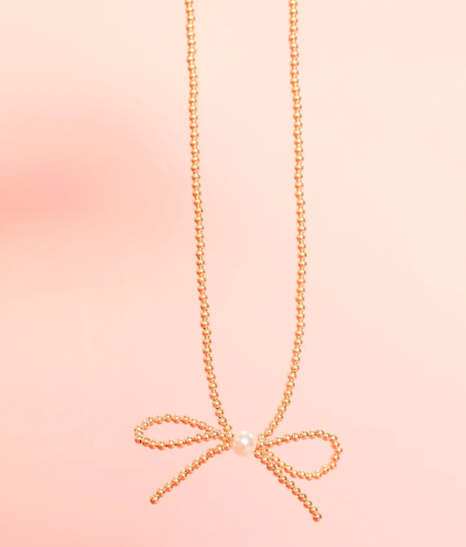 Gold Bow Necklace: PRE-ORDER