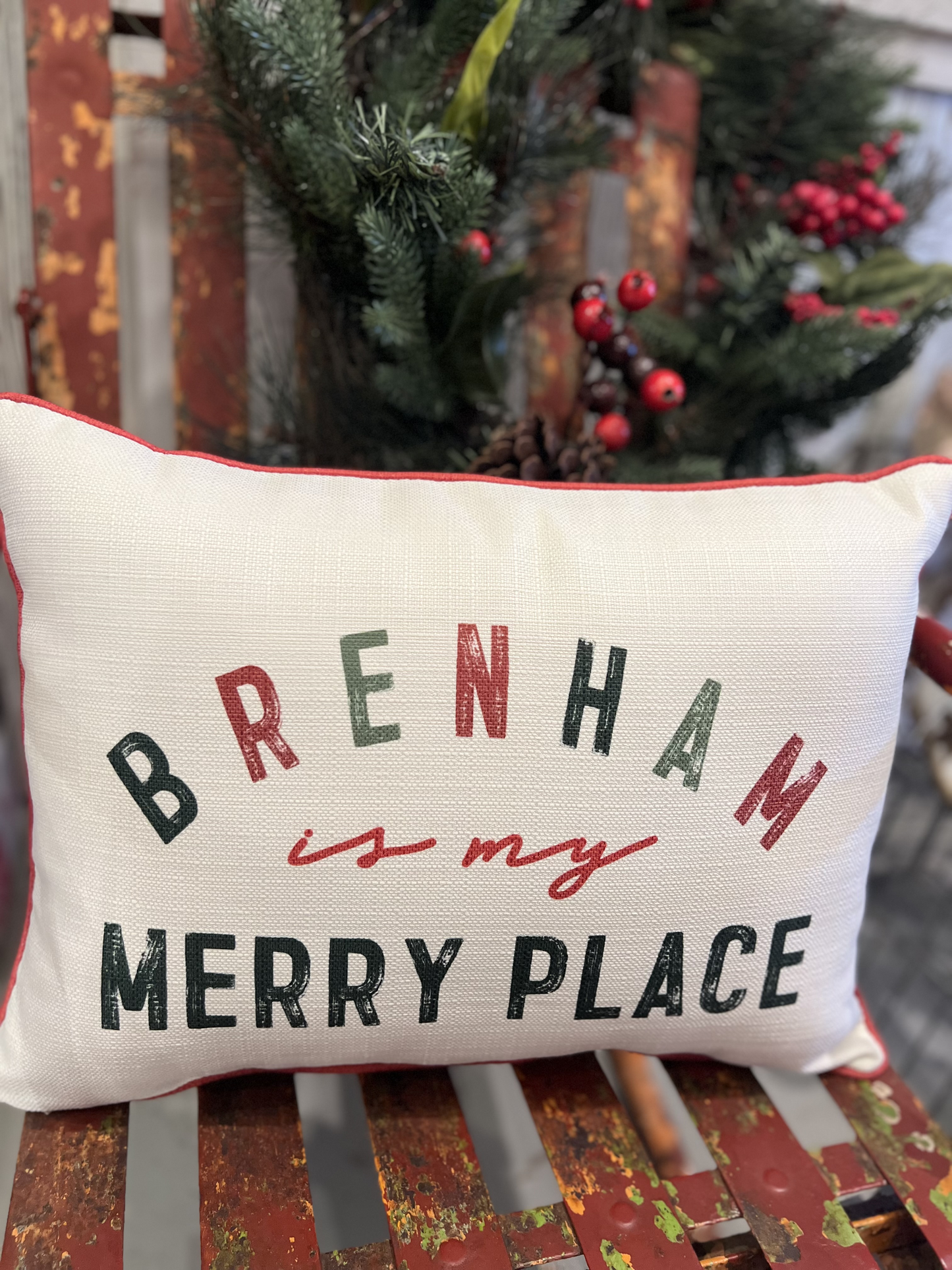 Brenham Merry Place Pillow