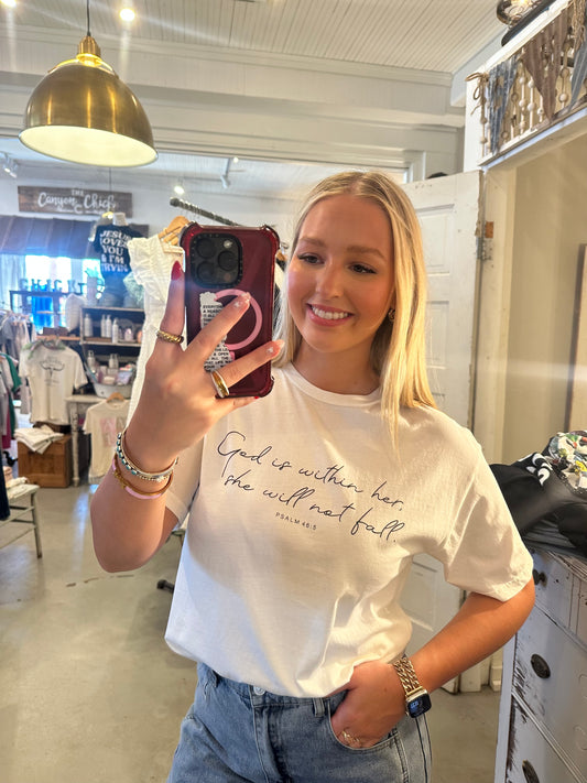 God Is Within Her Tee