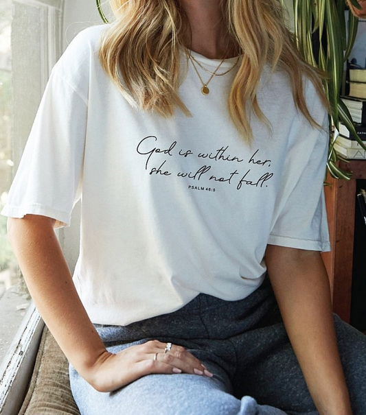 God Is Within Her Tee