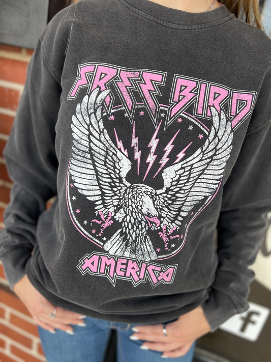 Pink Free Bird Sweatshirt