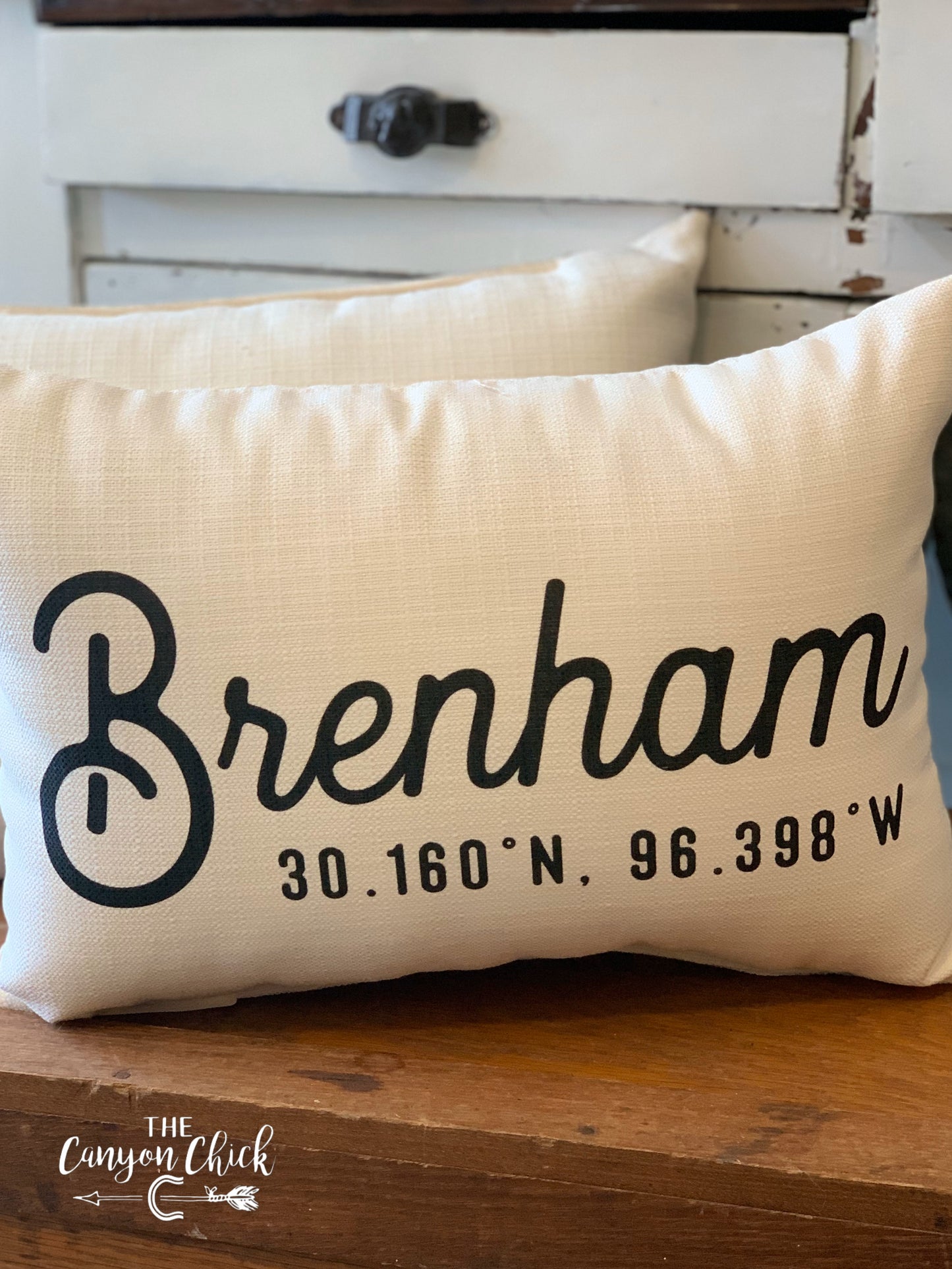 Brenham Coordinates Pillow