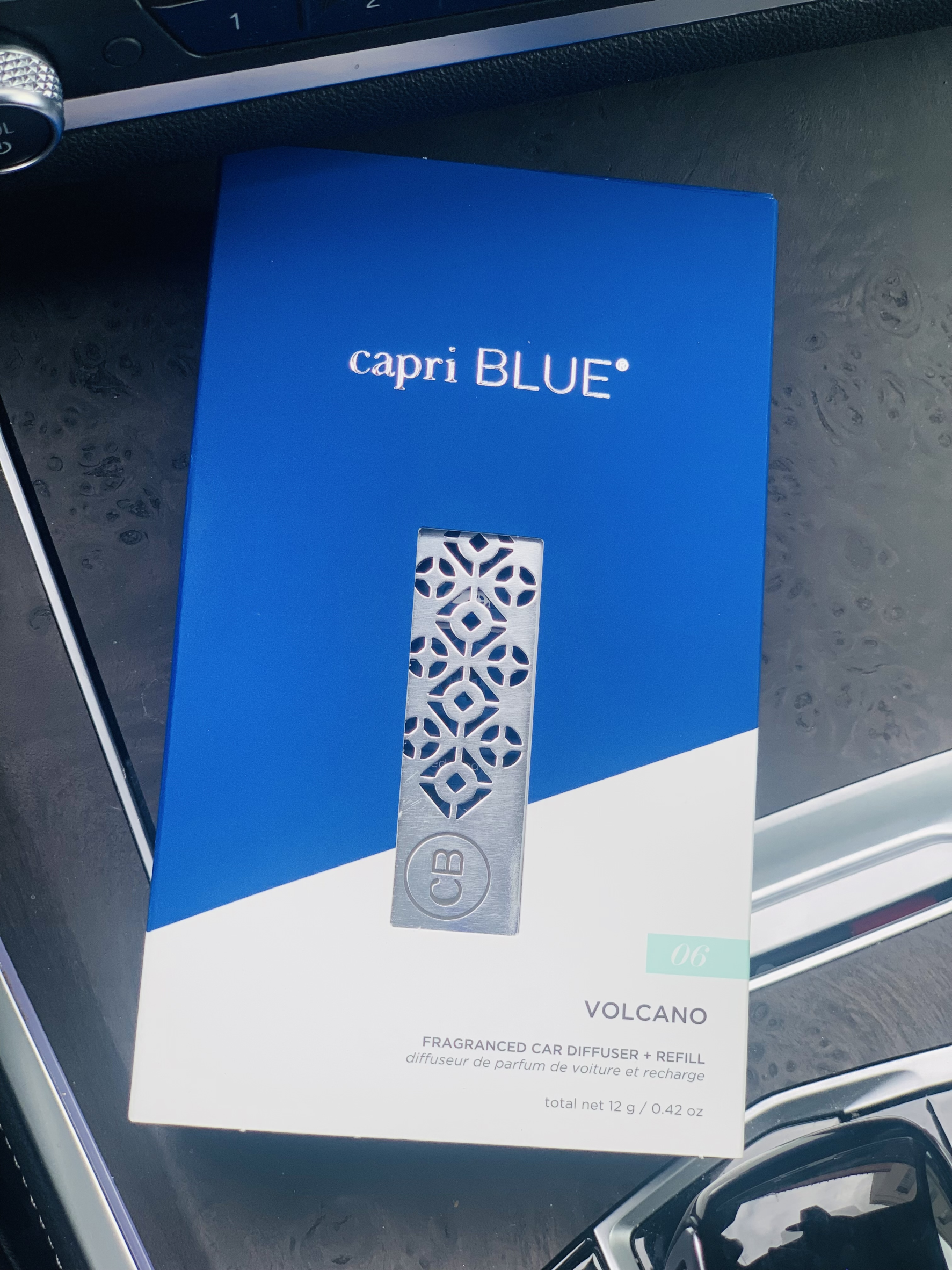 Capri Blue Fragranced Car Diffuser Refill In Volcano Scent
