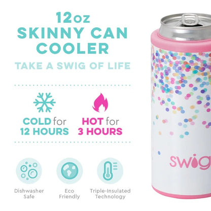 Confetti Party Skinny Can Cooler