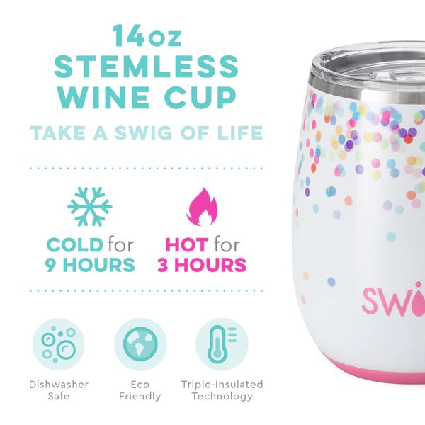 Confetti Party Stemless Cup