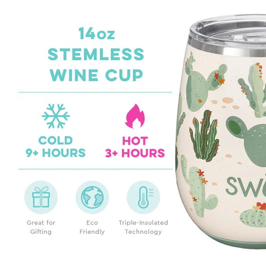 Swig Life 18oz Travel Mug with Handle and Lid, Cup Holder Friendly, Dishwasher  Safe, Stainless Steel, Triple Insulated Coffee Mug Tumbler (Prickly Pear) 